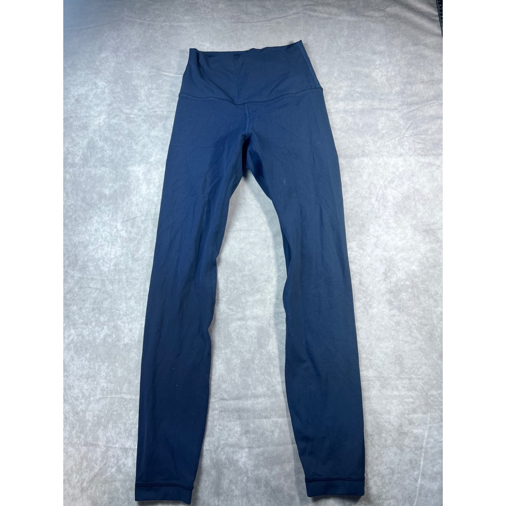 Lululemon Leggings Women 2 Navy Blue High Rise Align Full Length Stretch Yoga